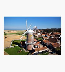 Cley Windmill - Unusual Aeriel shot Photographic Print