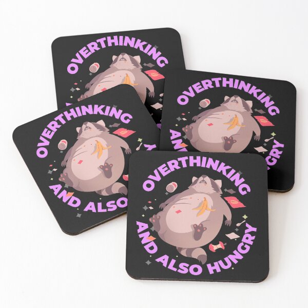 Item preview, Overthinking And Also Hungry Racoon designed and sold by OraitoShop.