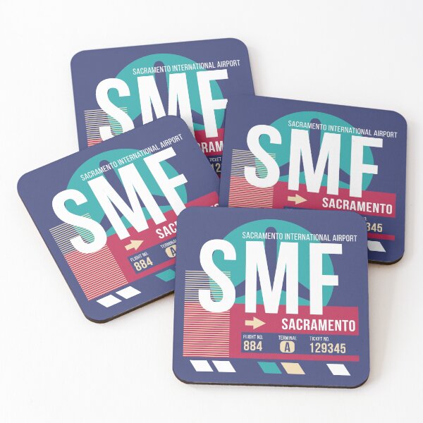 Item preview, Sacramento, California (SMF) Airport Code Baggage Tag designed and sold by SLAG-Creative.