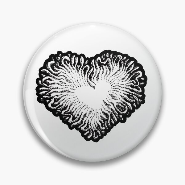 Item preview, Kundalini Heart Dark Doodle designed and sold by Rizalkfc36-shop.