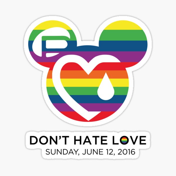 gay pride orlando fundraiser sticker