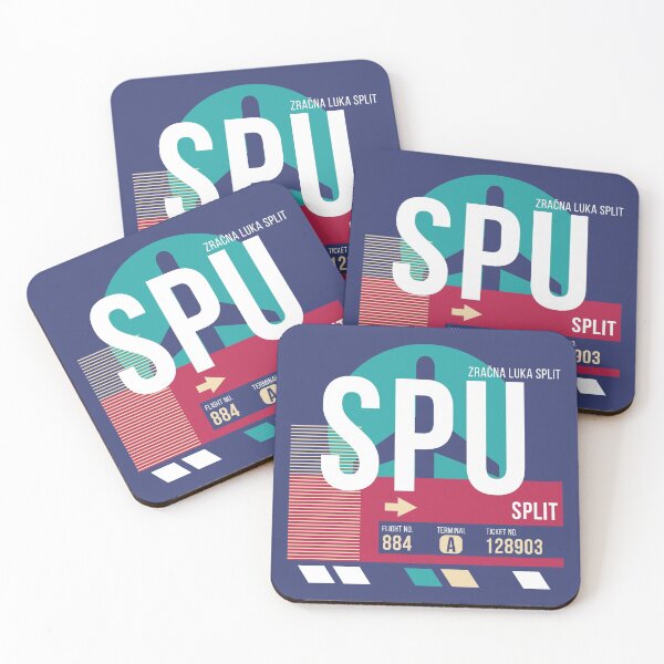 Item preview, Split, Croatia (SPU) Airport Code Baggage Tag designed and sold by SLAG-Creative.