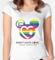 Support for the victims of the horrific shooting at Orlando’s Pulse Nightclub. Women's Fitted Scoop T-Shirt