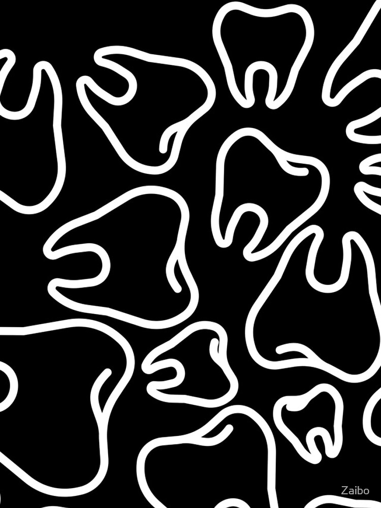 Thumbnail 4 of 4, iPhone Case, Tooth pattern designed and sold by Zaibo.