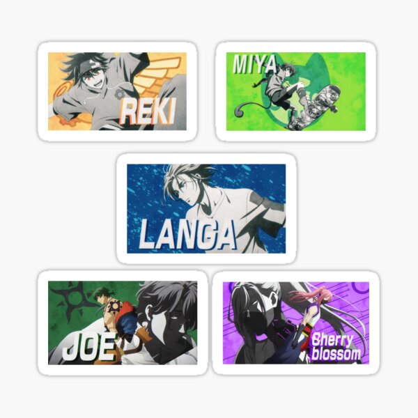 Item preview, Sk8 the infinity intro cards sticker pack designed and sold by avasdoodles.