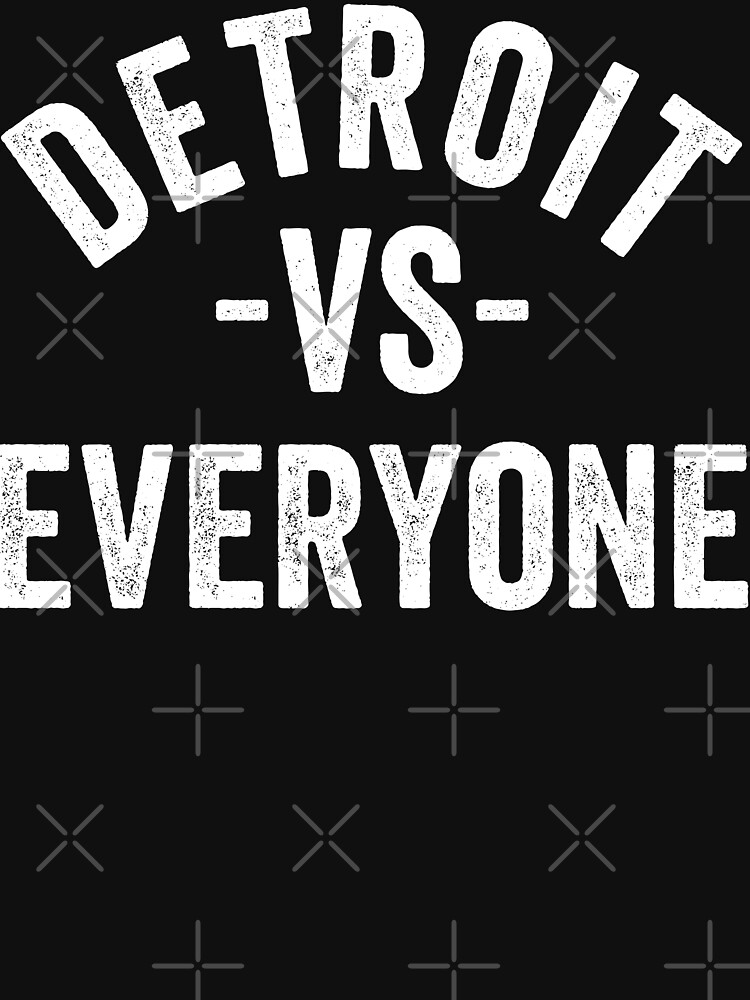 Vintage retro Detroit vs Everybody  Sticker for Sale by 187designz