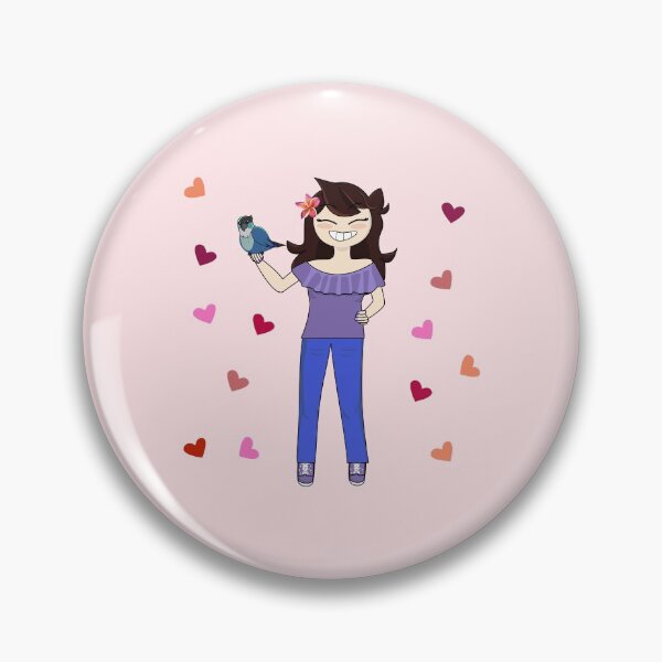 Item preview, Jaiden animations and her bird, cute moment and pink hearts, parrot watching you funny  designed and sold by SGS-.
