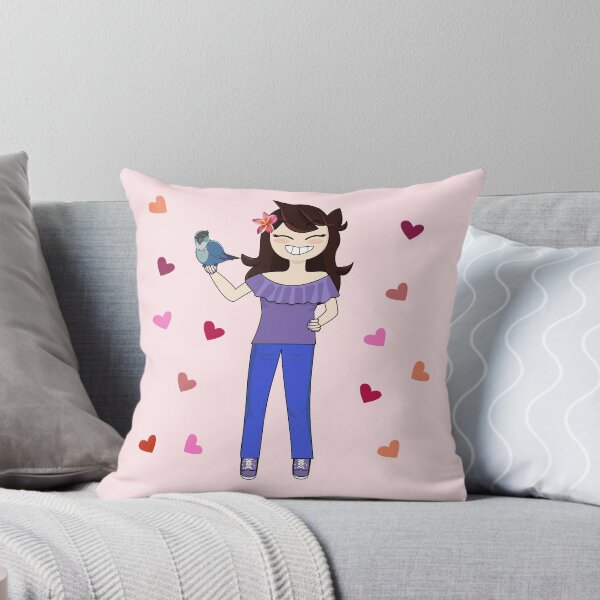 Item preview, Jaiden animations and her bird, cute moment and pink hearts, parrot watching you funny  designed and sold by SGS-.