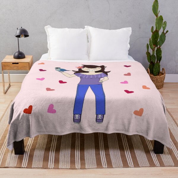 Item preview, Jaiden animations and her bird, cute moment and pink hearts, parrot watching you funny  designed and sold by SGS-.