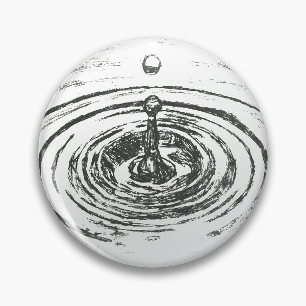 Item preview, Water Drop Ripple Monoprint designed and sold by Lucie Jamais.