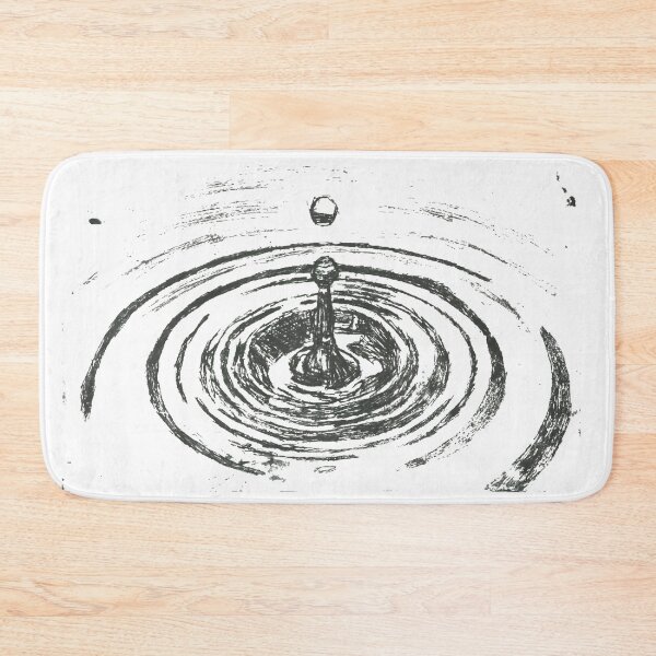 Item preview, Water Drop Ripple Monoprint designed and sold by Lucie Jamais.