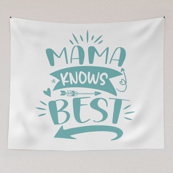 Item preview, Mama knows best, best mama ever - Blue designed and sold by Schuva.