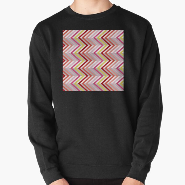 Zigzag Pattern Pullover Sweatshirt
