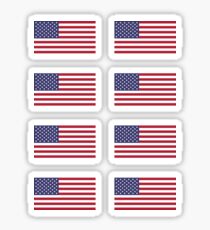 USA Flag Ă—8 Sticker