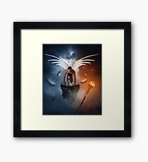 following the lights Framed Print