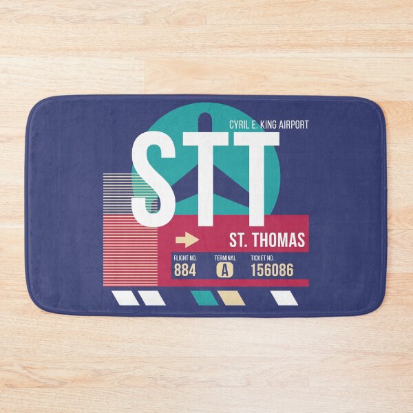 Item preview, Saint Thomas, U.S. Virgin Islands (STT) Airport Code Baggage Tag designed and sold by SLAG-Creative.
