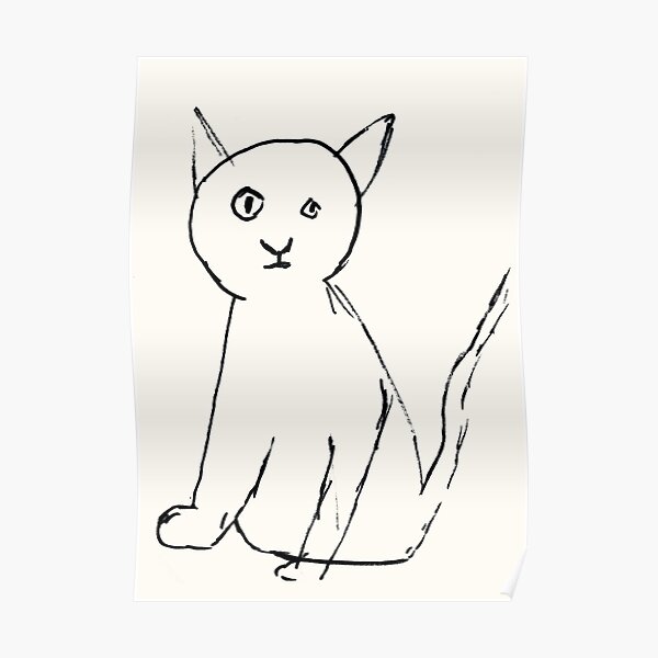 cat picasso drawing