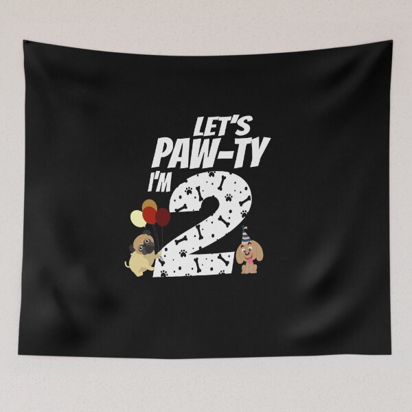 Item preview, Kids 2 Years Old Puppy Dog Birthday Pawty Dog 2nd Party Funny Gift Idea For Dogmother designed and sold by Rassitni.