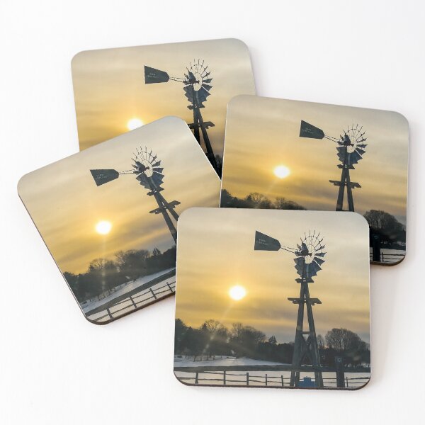 Item preview, Farm Windmill in the Low Winter Sun designed and sold by Kevin Komiega.