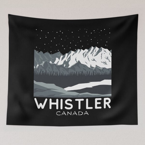 Item preview, Whistler Canada Skiing & Hiking designed and sold by Hoiho Adventure Shirts.