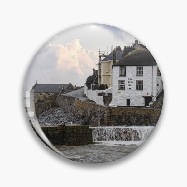 Item preview, Ship Inn Porthleven thunder storm designed and sold by kathleenjean.
