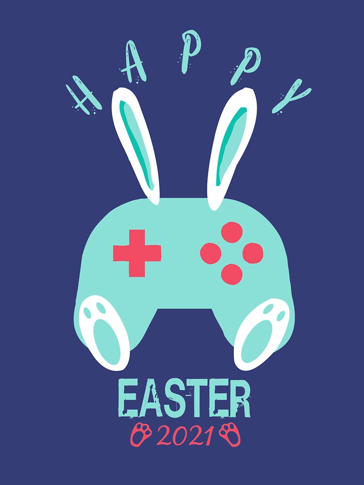 Disover Easter Egg Bunny Ears With Video Game Controllers Gamer Boys Girls Tank Top