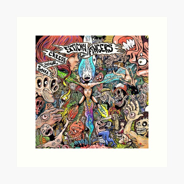 Item preview, Sticky Fingers Caress Your Soul Album Cover designed and sold by Emilyvalleras.