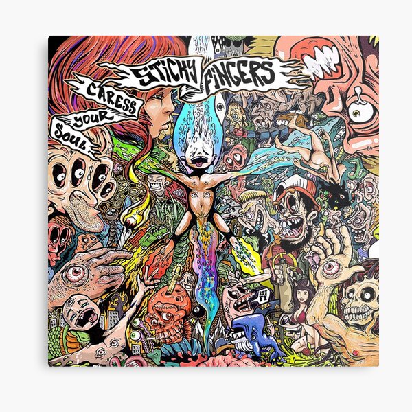 Sticky Fingers Caress Your Soul Album Cover Metal Print