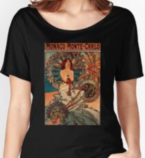 'Monaco' by Alphonse Mucha (Reproduction) Women's Relaxed Fit T-Shirt