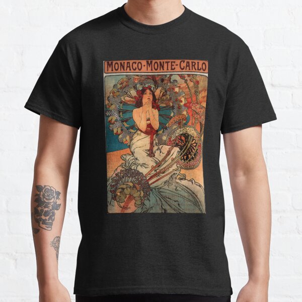 'Monaco' by Alphonse Mucha (Reproduction) Classic T-Shirt