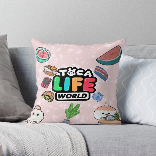 toca boca - toca boca 2021 - toca life world Throw Pillow