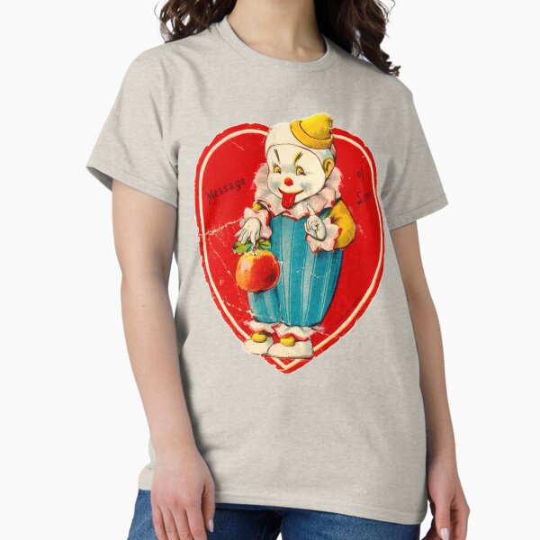 Item preview, Vintage Valentine evil clown designed and sold by Thelittlelord.