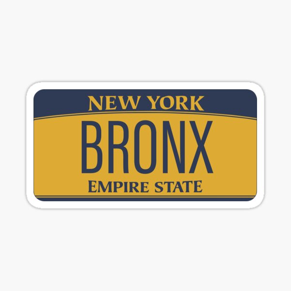 Item preview, Bronx License Plate designed and sold by nataliecampbell.