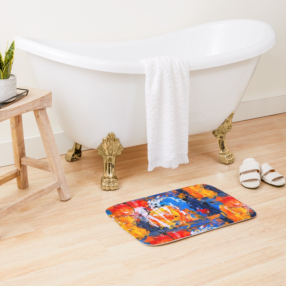 Item preview, Bath Mat designed and sold by Banner-Ink.