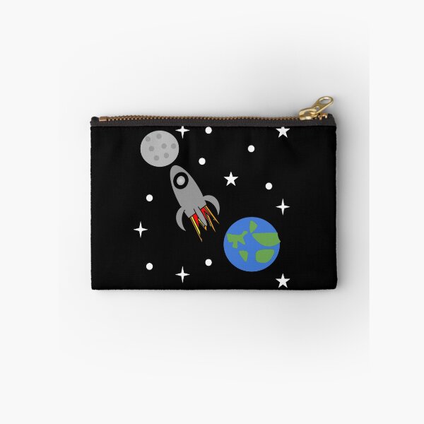 Item preview, Spaceship In Space With Earth And The Moon designed and sold by JaynasDesigns.