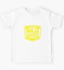 Camiseta para niños Guerrero Ninja Americano - Amarillo