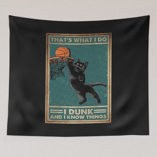 Item preview, Póster Baloncesto Black Cat Eso es lo que hago, mate y sé cosas designed and sold by LauretteJardine.