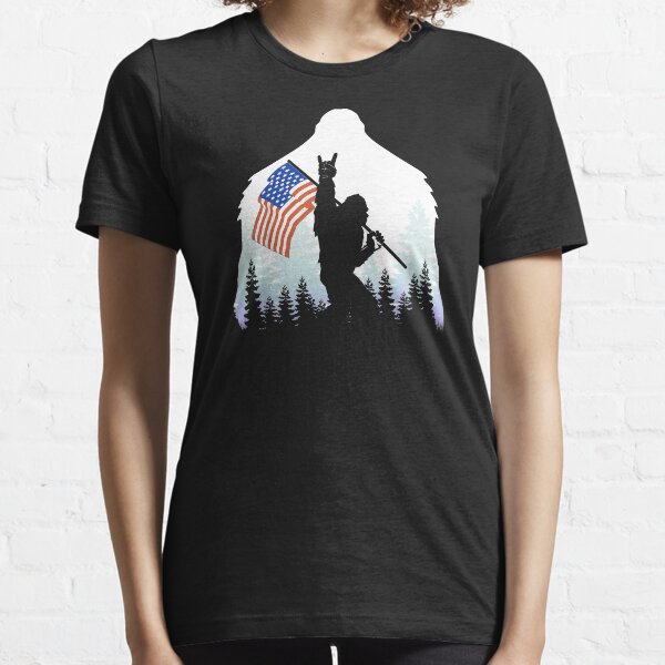 bigfoot flag shirt