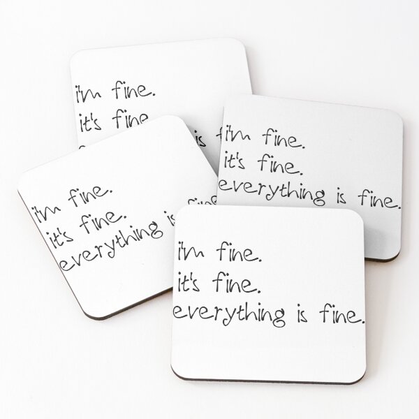 Item preview, It's fine. designed and sold by SmokeyCatPress.