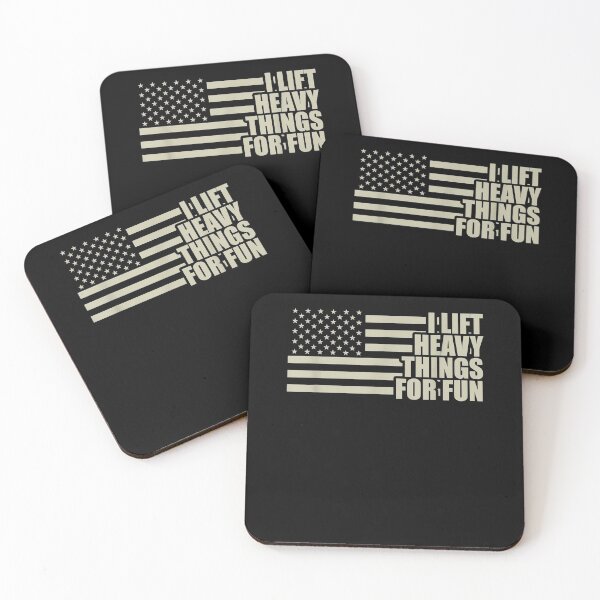 Item preview, I Lift Heavy Things For Fun Usa American Flag Weightlifting  designed and sold by manidala.