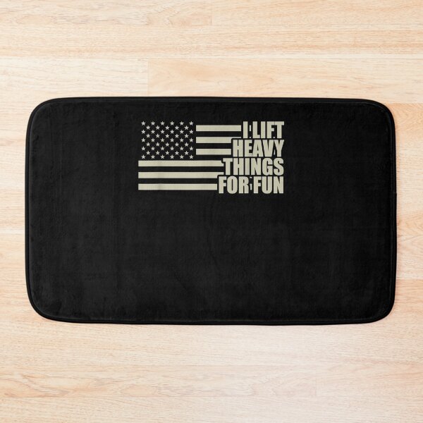 Item preview, I Lift Heavy Things For Fun Usa American Flag Weightlifting  designed and sold by manidala.