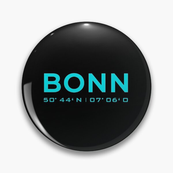 Item preview, Home Bonn with coordinates in blue neon design designed and sold by Blue-Fairy.