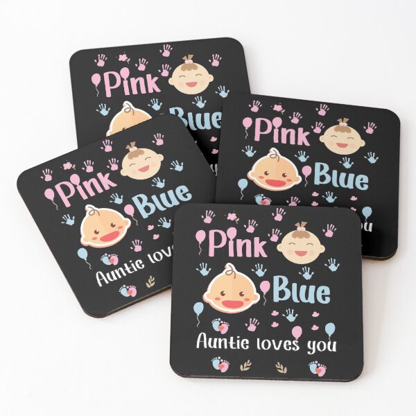 Item preview, pink or blue auntie loves you designed and sold by Design Universe.