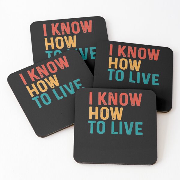 Item preview, I Know How To Live Funny Text Graphic Gift Vintage Sarcastic  designed and sold by manidala.