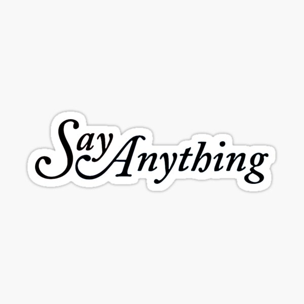 "Say Anything Band Logo" Sticker for Sale by lsheerin7y Redbubble