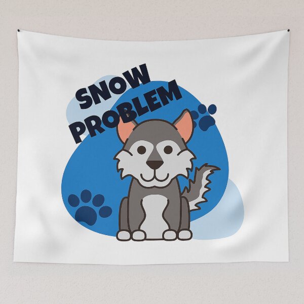 Item preview, Snow Problem Husky Malamute Sled Dog designed and sold by LoveofDog.