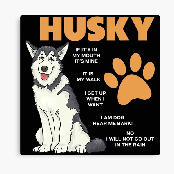 Husky Rules Wall Art for Sale Redbubble picture photo
