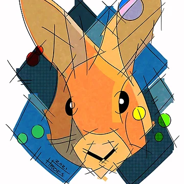 Artwork thumbnail, The Abstract Rabbit by OwnAbstracts