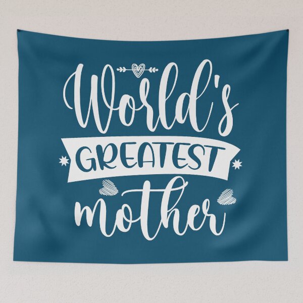 Item preview, World's greatest mother, I love my mum - Blue and White designed and sold by Schuva.
