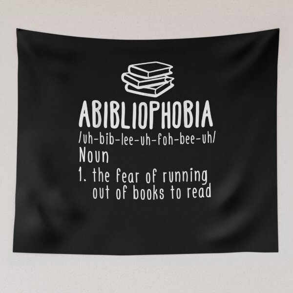 Item preview, Abibliophobia Definition Reading Bookworm Reader  designed and sold by manidala.